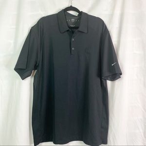 Nike Golf Black FitDry Polo Shirt Los Altos Golf Club XL